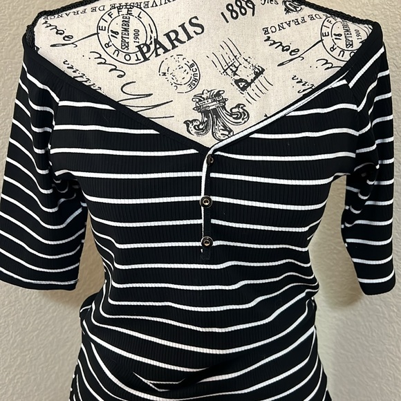 Two Piece Set Pencil Skirt & Boatneck On-Off the shoulder Top - Picture 5 of 7